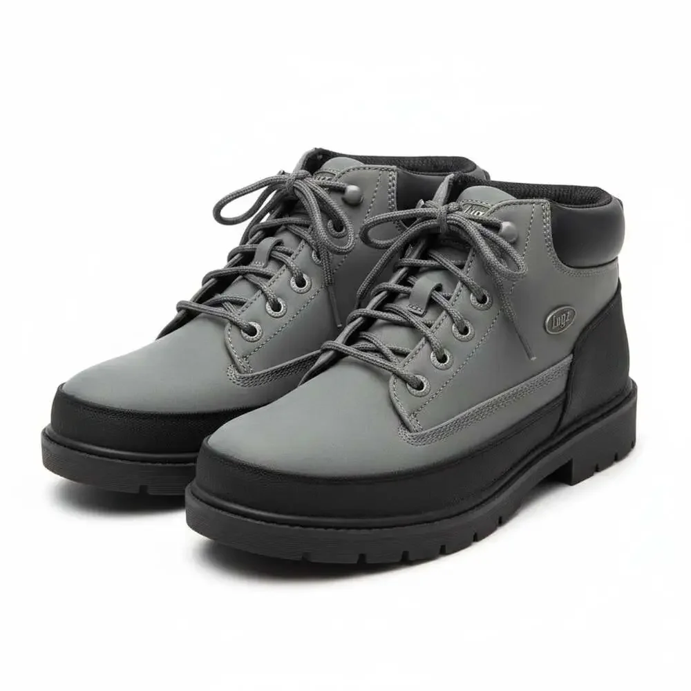 Lugz Drifter Weatherguard Men's Boots Size 10 Charcoal Black Slip Resistant